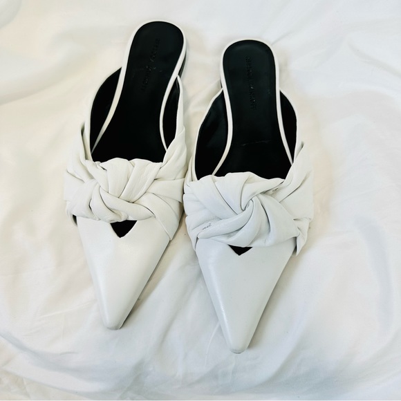 Rebecca Minkoff Coretta White Leather Mules - Picture 5 of 17